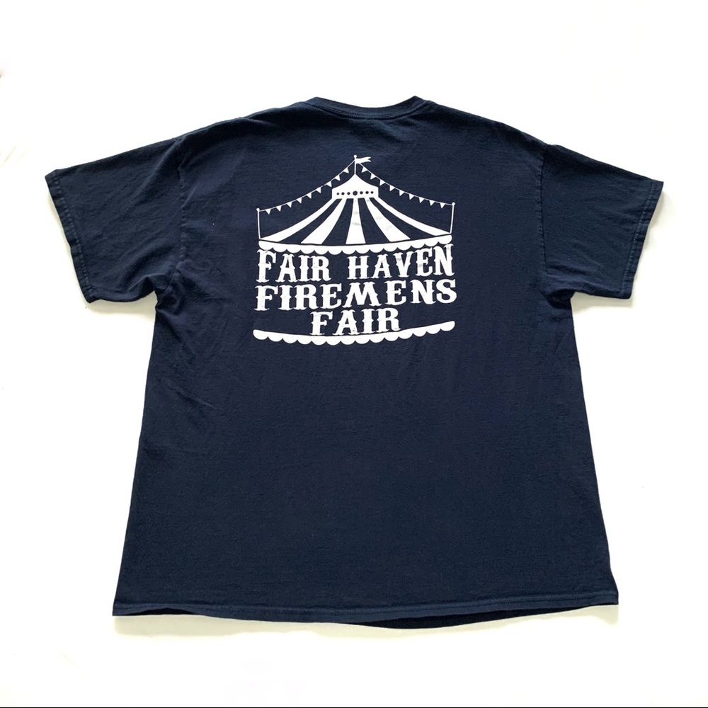Vintage Fair Haven Fireman’s Fair Navy Crewneck Short Sleeve T-Shirt